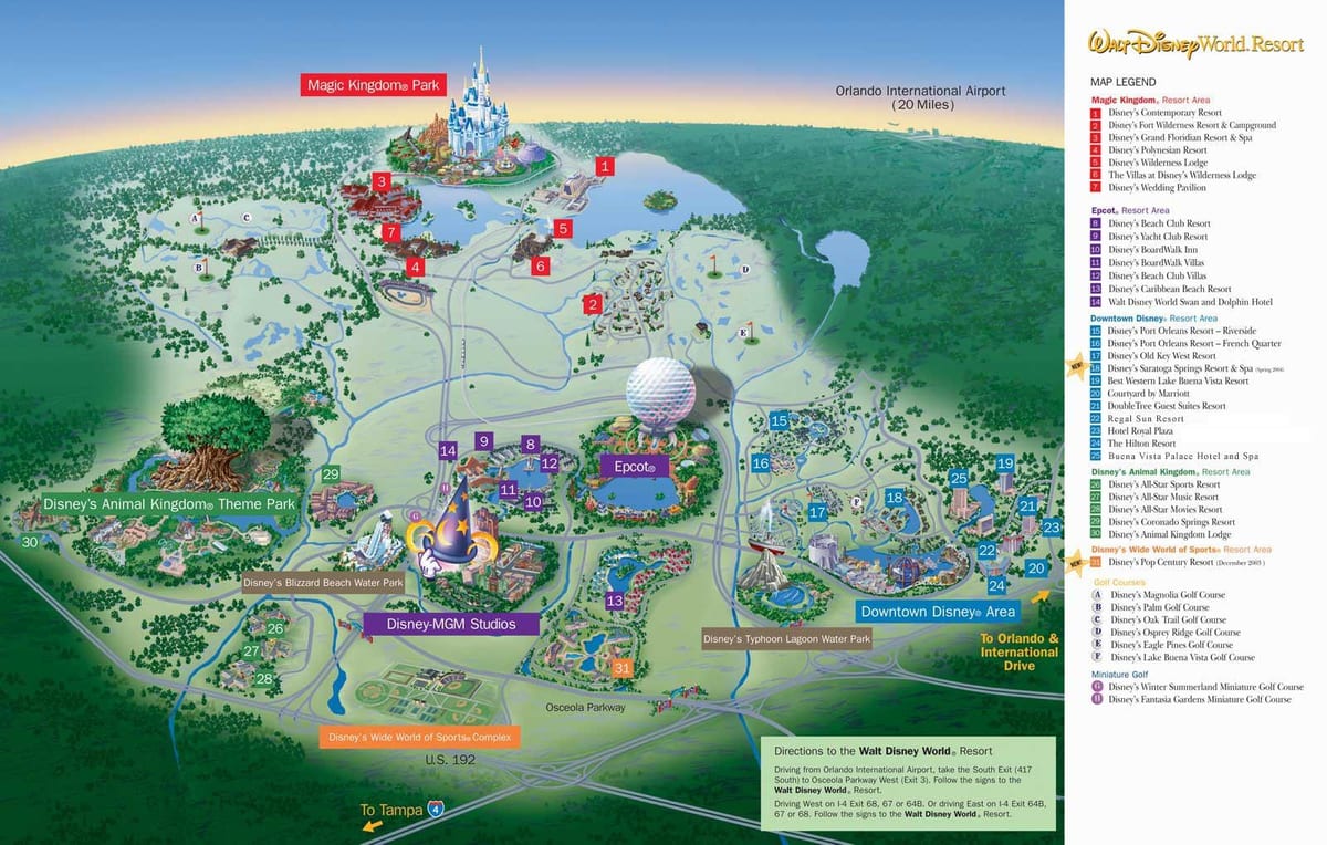 peta dari Disney World