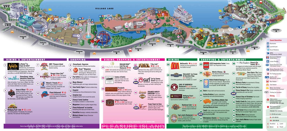 downtown Disney di Orlando peta