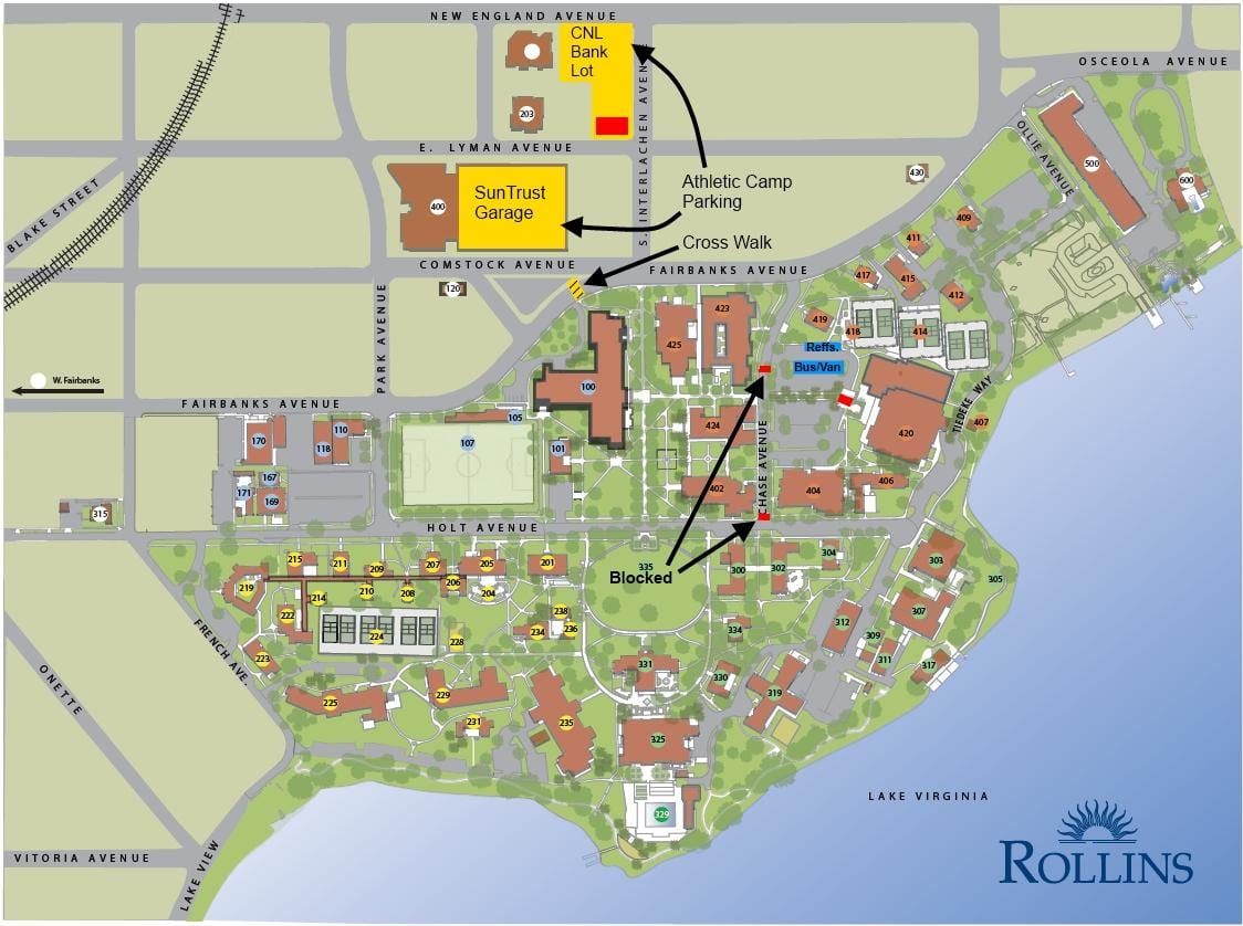 peta dari Rollins college