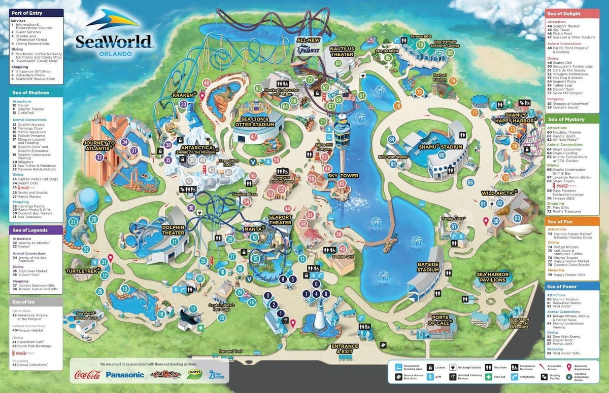 peta dari Seaworld