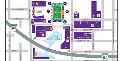 Citrus Bowl parkir peta