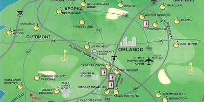 Peta dari Orlando golf